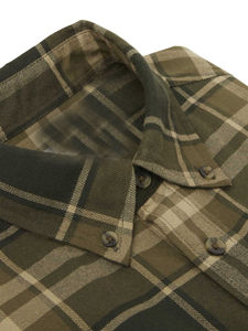 Chemise en flanelle pour homme, coupe moderne, tenue décontractée de printemps, fabrication OEM, logo personnalisé, design chaud, 100% coton - Product Image 3
