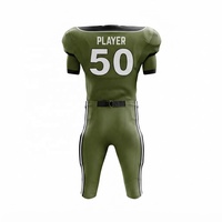 Maillot de football américain personnalisé imprimé sur le devant, séchage rapide, respirant, uniforme d'équipe, manches courtes, toutes saisons, impression par sublimation