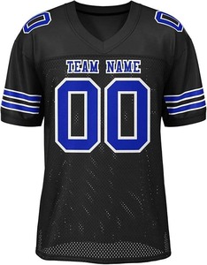 Maillot d'entraînement de football américain unisexe personnalisé de haute qualité - Respirant, grande taille, manches longues, 100% polyester mesh, toutes saisons - Product Image 4