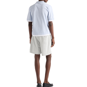 Polo en coton 100 % pour homme, coupe ample, avec empiècements contrastants, style streetwear décontracté, jersey de mode OEM, haut personnalisé pour homme - Product Image 2