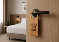 VIFARMEX Cintres de porte en bois 2 pièces Design artistique rustique minimaliste Formes variées Décoration pour la maison, le commerce et le bureau