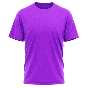 T-shirt col rond respirant et à séchage rapide pour homme, coupe classique, 100 % coton épais, avec logo personnalisé sur le devant, pour fabricants de vêtements - Product Image 1
