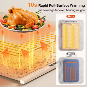 Foldable Silicone <b>Warm</b> Dish Board Portable Food Warmer <b>Tray</b> Waterproof & Stain-resistant Multi-Funct - Product Image 5