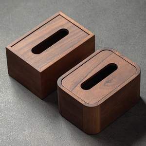 Caja de pañuelos de madera con logotipo personalizado grabado para regalos promocionales, branding y suministro al por mayor - Product Image 4