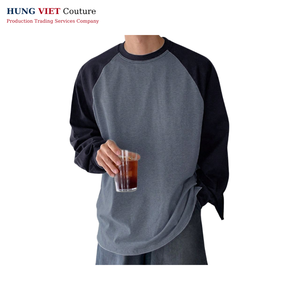 Camiseta de manga larga de algodón de Vietnam OEM moda mínima - Product Image 6