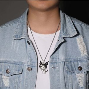 Collar con Colgante de Diamante Cultivado en Laboratorio para Hombre, Diseño Hip Hop, Chapado en Rodio, Oro, Oro Rosa, Oro Blanco, Plata, Joyería Fina de Lujo, Regalo - Product Image 5