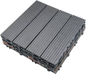 Carreaux d'emboîtement extérieurs en bois naturel antidérapants imperméables Carreaux <span class=keywords><strong>de</strong></span> terrasse en WPC - Product Image 2