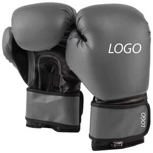 Guantes de Boxeo Unisex de Cuero Genuino Personalizados al por Mayor, de Alta Calidad, Transpirables, con Cierre de Gancho y Bucle, para Sparring al Aire Libre - Product Image 1