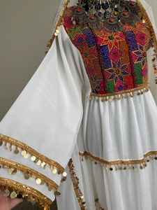 ชุดแต่งงานแบบอัฟกันทำมือขายส่ง คุณภาพดีที่สุด ผ้าฝ้ายอัฟกันคูชี พร้อมงานปัก - Product Image 2