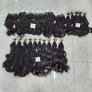 เทปต่อผม 8 ชิ้น ขนาด 32 นิ้ว ผมแท้ 100% แบบเวอร์จิ้น  ต่อผมด้วยเครื่องจักร  แบบดับเบิ้ลเวฟท์  ลอนธรรมชาติ สีธรรมชาติ ผมเวียดนามแท้ GUGU HAIR - Product Image 3