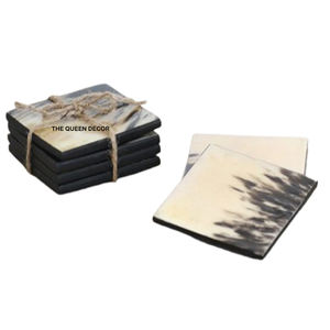 Sous-verres en corne multi-usages pour la décoration de tables d'hôtels et de restaurants, produits de cuisine très demandés, pour le service du café et du thé - Product Image 4