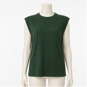 Camiseta clásica de algodón con cuello redondo y manga corta para mujer - Product Image 1