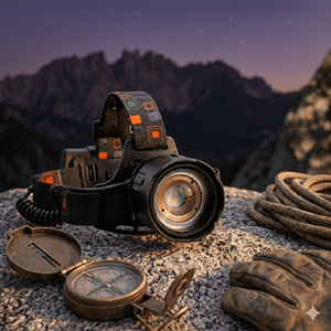 HYUGA PN-9 1000LM 5W <b>LED</b> Headlamp USB Rechargeable Aluminum Hiking Camping Fishing Adjustable Lighting Angle Zoomable 6000K - Product Image 5