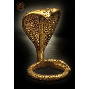 Estatua de latón Kundalini de 2 pulgadas hecha a mano, escultura artesanal India - Product Image 2