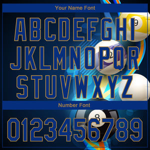 Chemise de billard personnalisée en bleu marine, or royal et or vieilli avec impression 3D – 100 % coton écologique, séchage rapide, style poche, mode durable - Product Image 5