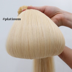 100% ต่อผมมนุษย์แบบไม่ผ่านกระบวนการสองชั้นปลายแบนเรียบเนียน - Product Image 3