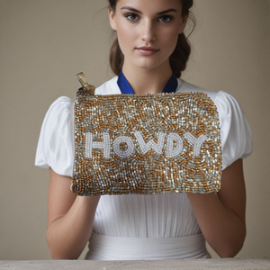 Nueva Bolsa de Regalo Personalizada con Cuentas y Diseño de Dibujos Animados, Bolsa de Viaje Hecha a Mano con Lentejuelas Doradas, Monedero Suave con Cierre - Product Image 1