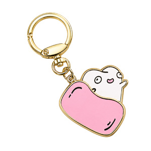 <b>Personalized</b> Metal <b>Keychain</b> with Cute Cartoon Character For Custom Bag Accessory - Product Image 1