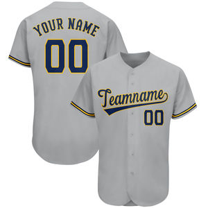 Camiseta de Béisbol de Diseño Personalizado de Alta Calidad, Transpirable, Antibacteriana, de Secado Rápido, 100% Poliéster, Multicolor, para Equipos - Product Image 4
