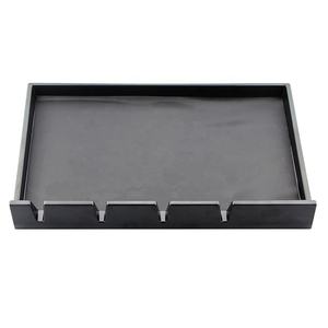 IKZARSA - Juego de Herramientas de Barbería Profesionales de Madera Negra Resistente, Caja Organizadora para Cortapelos y Recortadoras, para Uso en Salón - Product Image 1