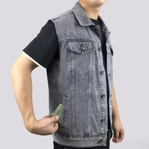 Chaleco Vaquero para Hombre, Acabado Premium, Informal, Transpirable, Ropa de Invierno, Corte Holgado 2026 - Product Image 6