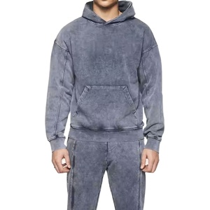 Men's Custom Embroidery Cotton Sweatsuit Plus Size <b>Tech</b> Fleece Hoodie Acid <b>Wash</b> Hoodie For Mens - Product Image 1