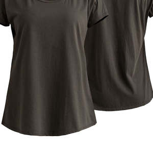 Camisetas de Mujer de Alta Calidad 100% Algodón, Diseño Personalizado, Impresión Ecológica, Camisetas Lisas para Yoga y Fitness - Product Image 4