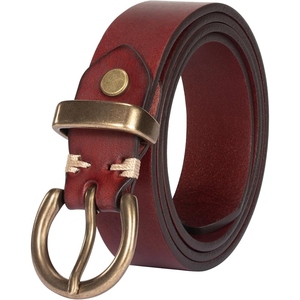 Cinturón de Cuero Genuino para Mujer, Accesorio de Cintura de Cuero de Grano Completo, Duradero, Etiqueta Personalizada OEM, Listo para Venta al por Menor en EE. UU. - Product Image 4
