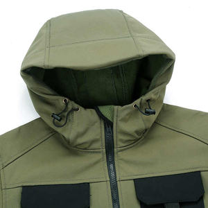 Chaqueta Táctica Personalizable con Capucha de Camuflaje, Transpirable, Reversible, con Cremallera, Impermeable, Tallas Grandes, de Algodón, Servicios OEM ODM, MOQ - Product Image 3