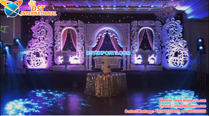 Arabian Theme Modern Wedding <b>Party</b> <b>Backdrop</b> Frames with Fiberglass Material Portable Design for Muslim Events - Product Image 3