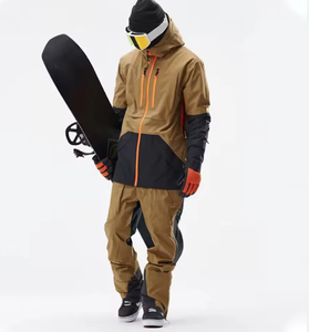 Combinaison isolante personnalisée pour homme et femme, snowboard/ Ski, design de panneaux de haute qualité, coutures étanches, fermeture éclair - Product Image 3