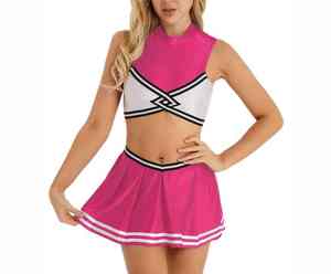 Nouvelle arrivée, uniforme de cheerleading pour femmes, imprimé, réversible, dernier style, ensembles sans manches, personnalisables, en solde, 100% polyester - Product Image 1