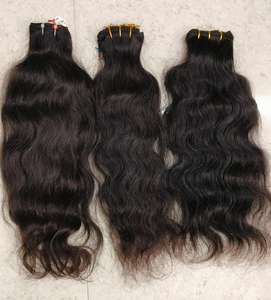 Extensions de cheveux indiens Remy de qualité supérieure Styles de boucles et de vagues vierges non traités de la trame de cheveux bruts de temple à vendre - Product Image 1
