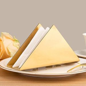 Gold Metal Tissue Box Cover Napkin Holder Geometric Tabletop <b>Paper</b> Holder for Home Kitchen Dining Room - Product Image 2