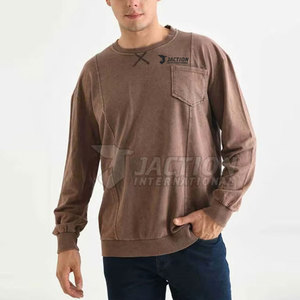 Sudaderas Básicas de Manga Corta para Hombre con Lavado Ácido de Alta Calidad, Impresión de Logotipo Personalizado - Product Image 6