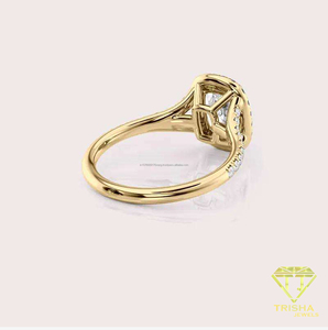 Anillo de compromiso de moissanita más vendido para accesorios nupciales, celebraciones de compromiso y eventos especiales, disponible para la venta - Product Image 5