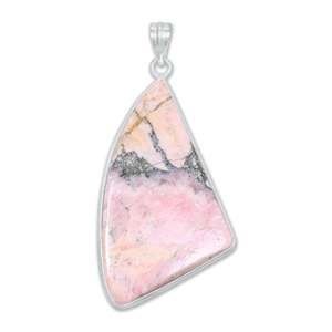 Collier pendentif en rhodochrosite naturelle, argent sterling 925, fait main, style vintage bohème, bijou de guérison en cristal, cadeau - Product Image 4