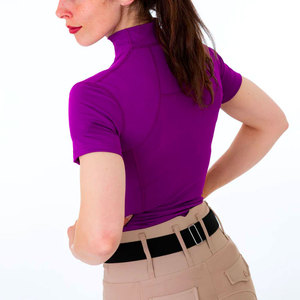 Manches longues, taille haute, sous-vêtement d'équitation, spandex/coton, séchage rapide, respirant, extensible, confortable, élégant - Product Image 3