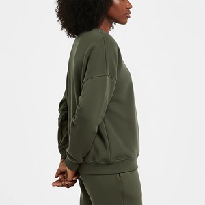 Sudadera con Capucha Bordada de Felpa de Poliéster/Algodón de Alta Calidad para Mujer, Talla Grande, Ecológica - Product Image 4