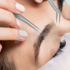 Pince à cils personnalisée avec logo, haute qualité, durable, en acier inoxydable, pointe fine, outil pour extensions de cils, longueur 125-150 mm, vente en gros, marque privée - Product Image 3