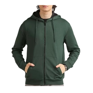Sudadera con Capucha de Algodón 100% de Excelente Calidad, Gruesa, Transpirable, con Bolsillos y Cierre, Personalizable Digitalmente, para Invierno - Product Image 4