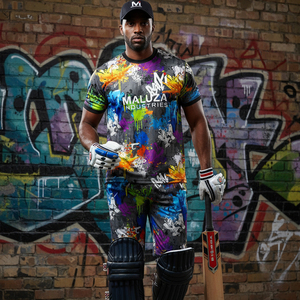 Ensemble complet de maillot et pantalon de cricket par sublimation, design d'équipe personnalisé, maillot de cricket professionnel, vêtements de sport respirants, fabrication en usine - Product Image 6