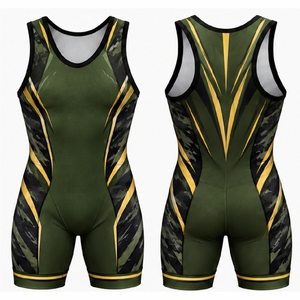 Trajes de Lucha Personalizados para Hombre, Uniformes Deportivos de Alto Rendimiento con Impresión por Sublimación Completa - Product Image 5