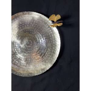 Plateau de service artisanal doré avec papillon, plateau à chocolat, plateau de service Ramadan, panier-cadeau, plateau de dîner, décoration d'intérieur - Product Image 5