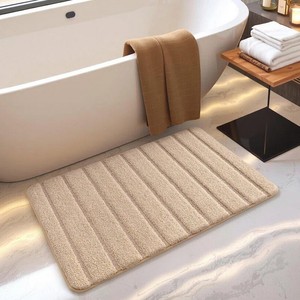 Tapis de bain personnalisés en gros, séchage rapide, design élégant, en coton, fabriqués à la machine pour salles de bain - Product Image 1