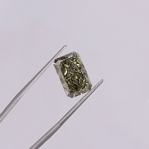 Diamante Sintético de Laboratorio con Corte Radiante Gris Fantasía de 2 a 5 Quilates, Piedra Suelta con Certificación IGI, Diamante CVD VS1 VVS - Product Image 5