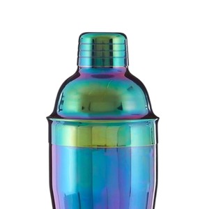 Coctelera metálica con acabado brillante arcoíris para fiestas, precio al por mayor - Product Image 5