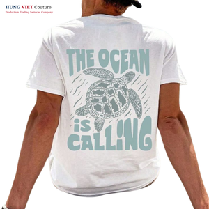 Verano 2025 camiseta Unisex tela algodón camisetas personalizadas Logo impreso OEM ODM sublimación liso en blanco - Product Image 4