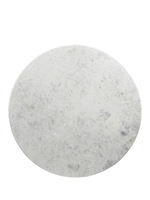 Table à manger ronde en marbre blanc, table pliante Lex