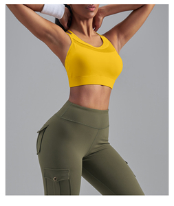 Women High Impact Sports Bra <b>Padded</b> Support For Gym Workout Yoga <b>Running</b> Fitness Comfortable Breathable Wear Top - Product Image 4